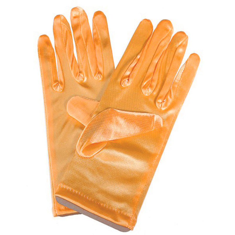 Bridal Wedding Gloves Short Satin Dress Cheongsam Gloves