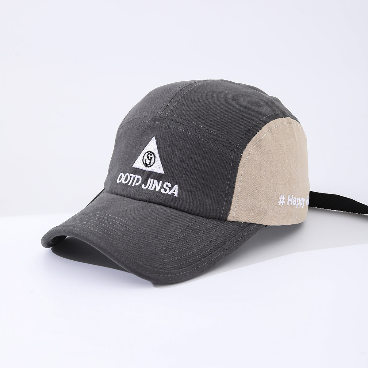 Women's  Embroidered Letter Triangle Pattern Adjustable Soft Cap With Simple And Versatile Style Baseball Cap Suitable For Outdoor Sun Protection And Hiking Outings