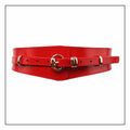 Fallwinter Fashion Coat With A Wide Waist Belt