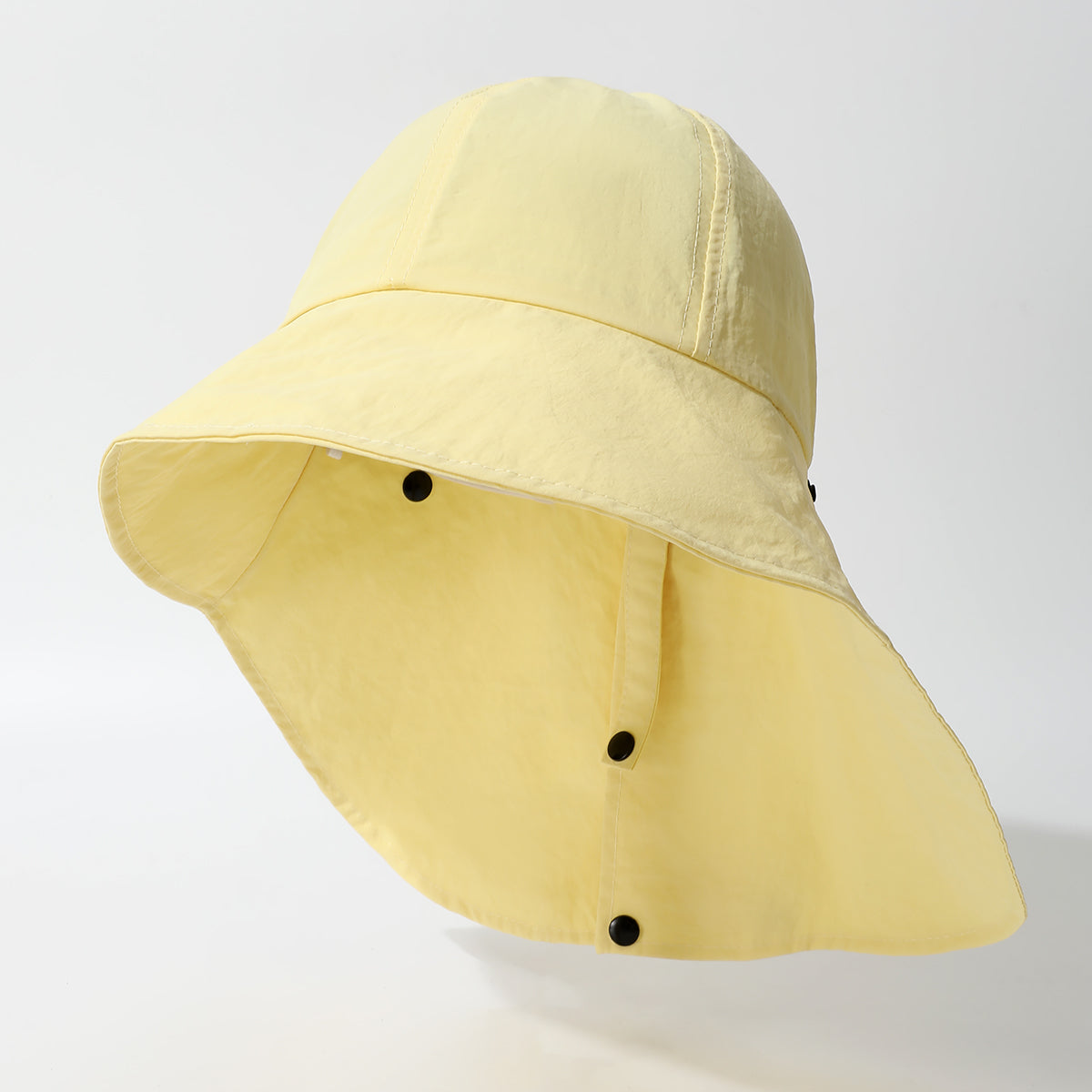 Solid-color Wide-brimmed Sunshade Quick-drying Shawl, Shoulder Protector, Simple And Versatile Sun Hat Suitable For Outdoor Work, Attendance, Travel