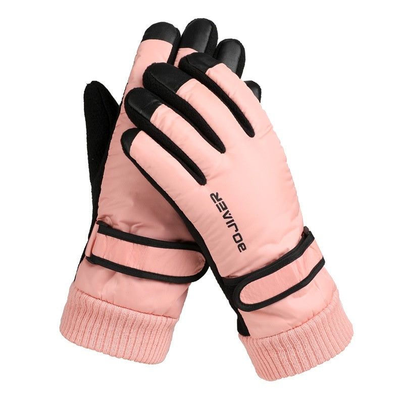 Skiing Gloves Winter Touch Screen Motorcycle Fleece-lined Warm
