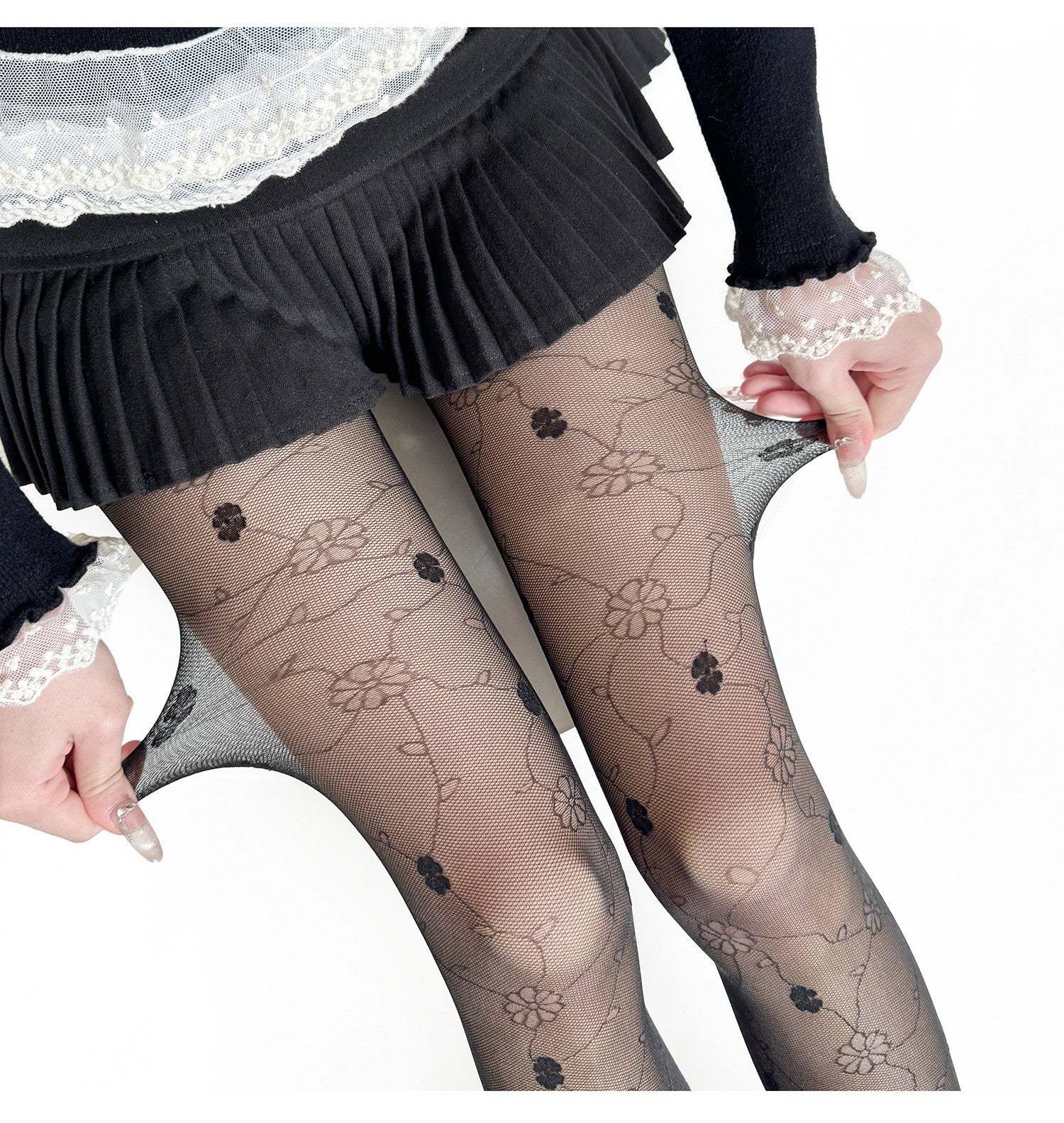 Ultra Thin Jacquard Stockings For Slimming And Versatile Base Socks And Pants For Women In Spring And Summer