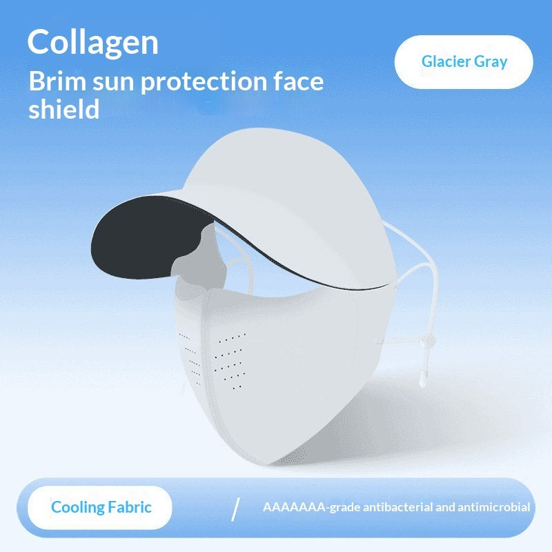 Women's 2-in-1 Sun-Protective Face Mask Seamless Hat