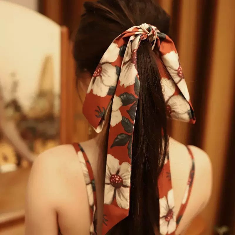 Fashionable Extra-Long Silk Scarf Belt For Women