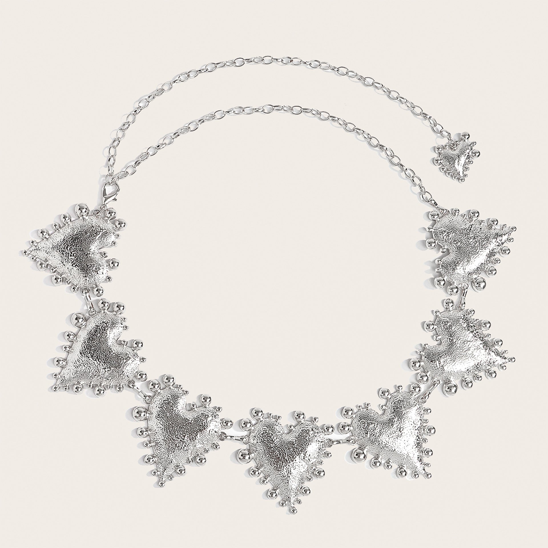 Metal Heart-shaped Retro Waist Chain Dress Decoration