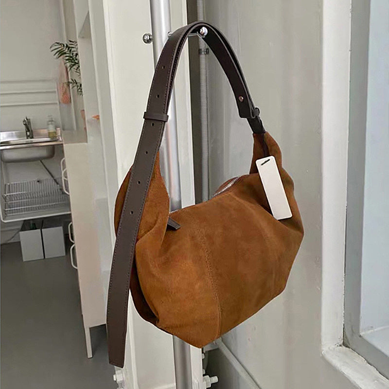Women's Large-Capacity Color-Block Shoulder Bag