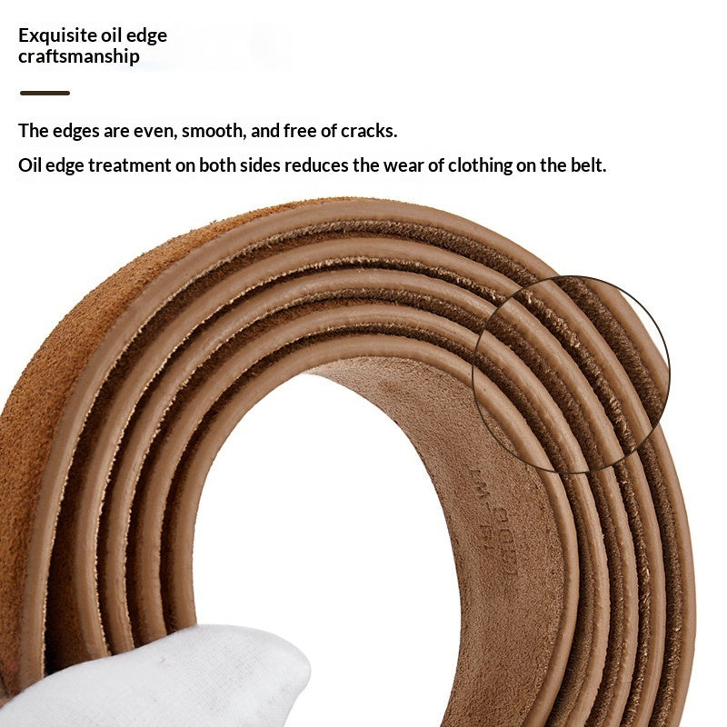 Wear-resistant Scratch-proof Pin-buckle Belt A Vintage Suede Casual And Business Waistband For Trousers