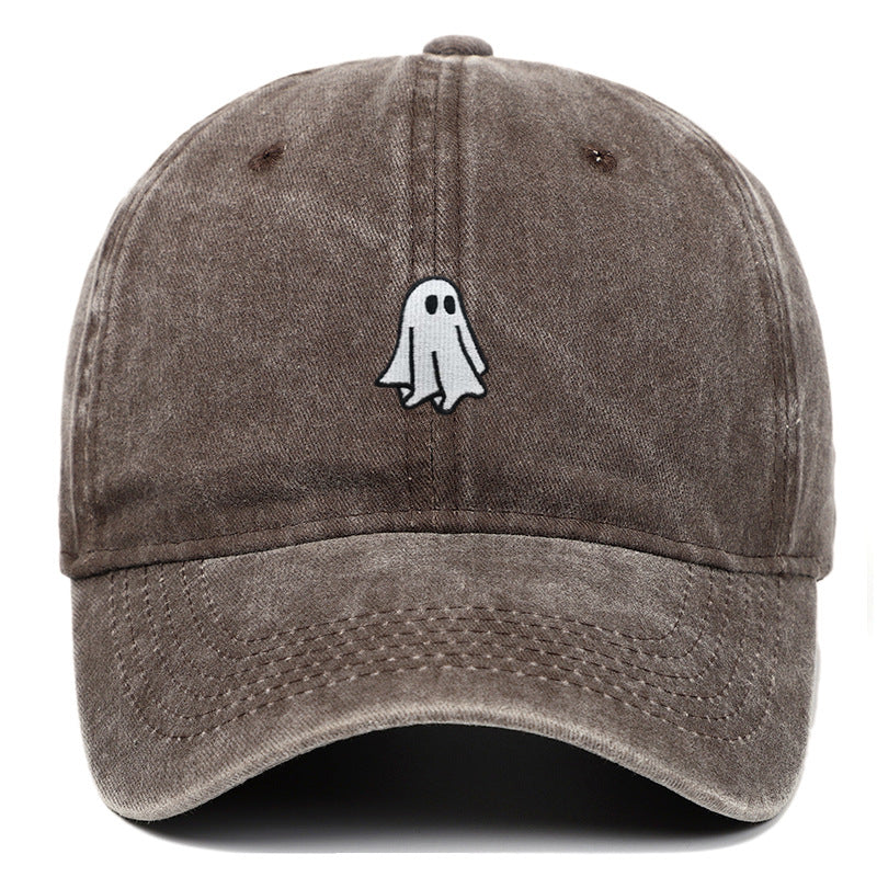 Washed Distressed Embroidered Baseball Cap For Casual Outdoor Sports