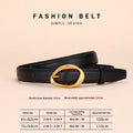 Womens Niche Design Cowhide Fashionable All-Match Belt