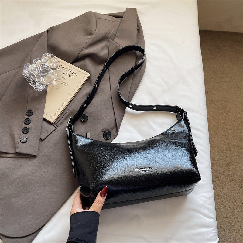 Solid-color Minimalist Elegant Underarm Single-shoulder Crossbody Bag