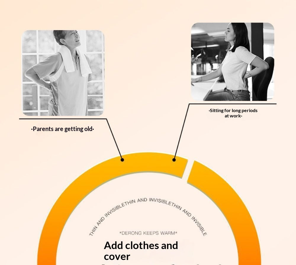 Thermal Fleece Double-Pocket Warming Sports Waist Support For Heat Retention