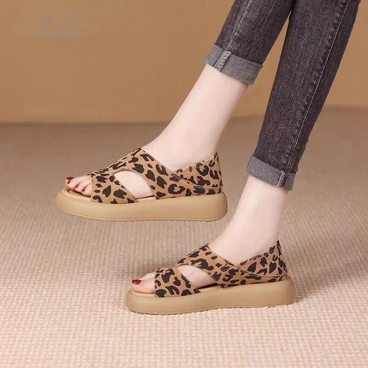 Womens Flat Open-toe Non-slip Sandals