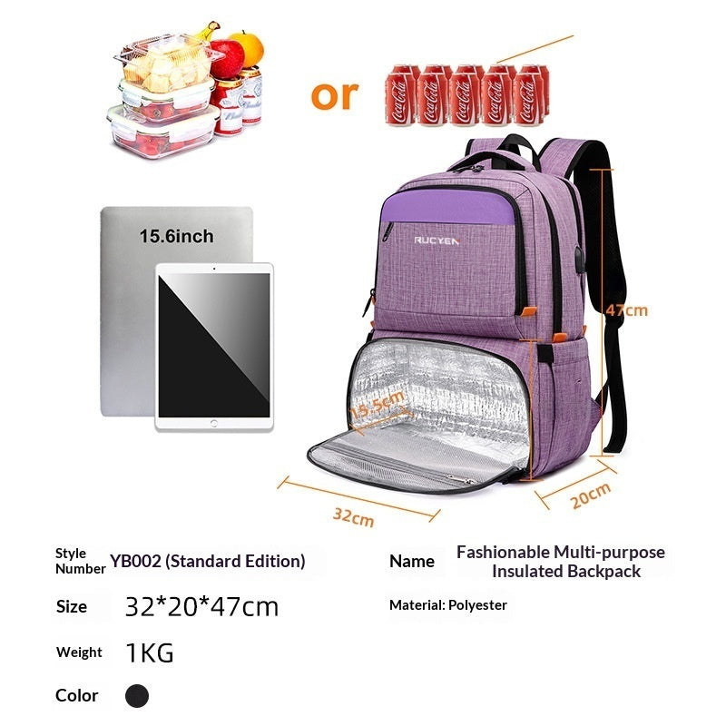 New Womens Splash-Proof Insulated Backpack