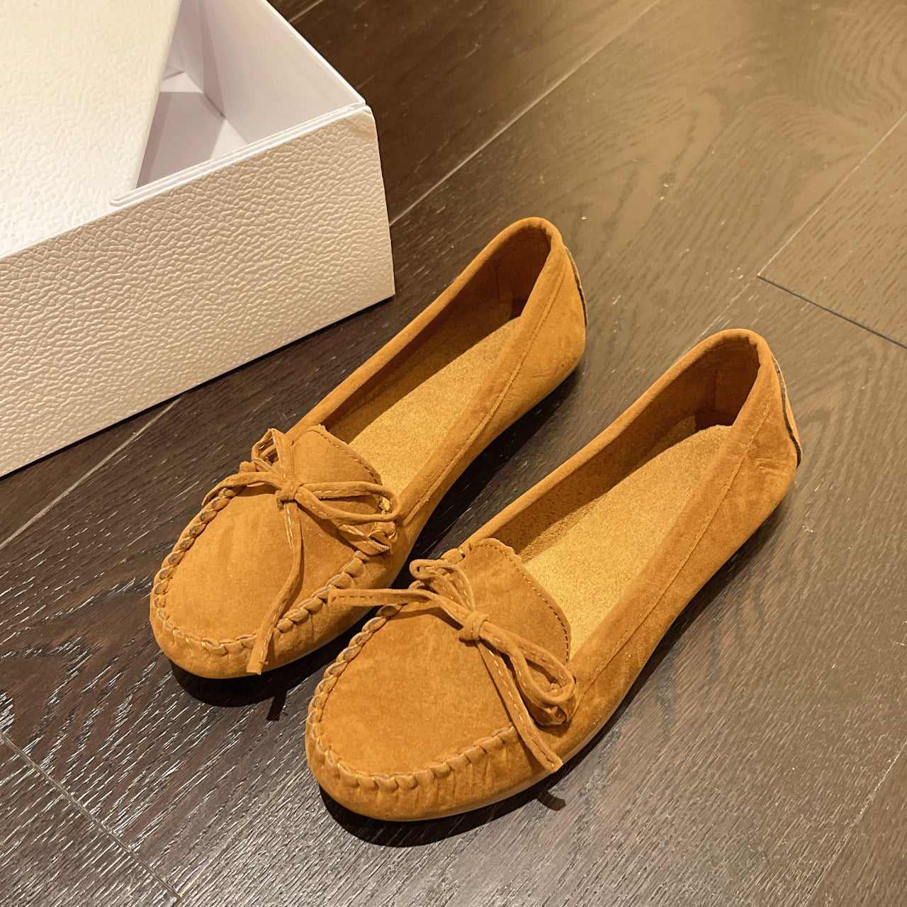 Slip-on Casual Round-toe Flat Shallow-shoe