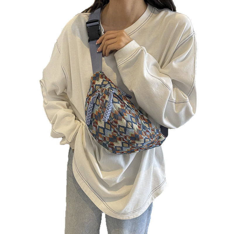 Wide-strap Waist Bag Casual Bag 2025 New Trendy Crossbody