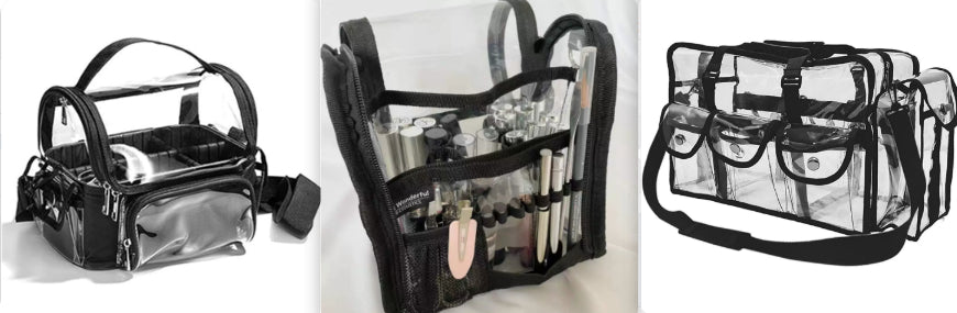 PCV Transparent Waterproof Portable Easy-to-Clean Cosmetic Bag