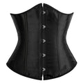 Smooth Short Five-button Satin Waist Cincher Corset