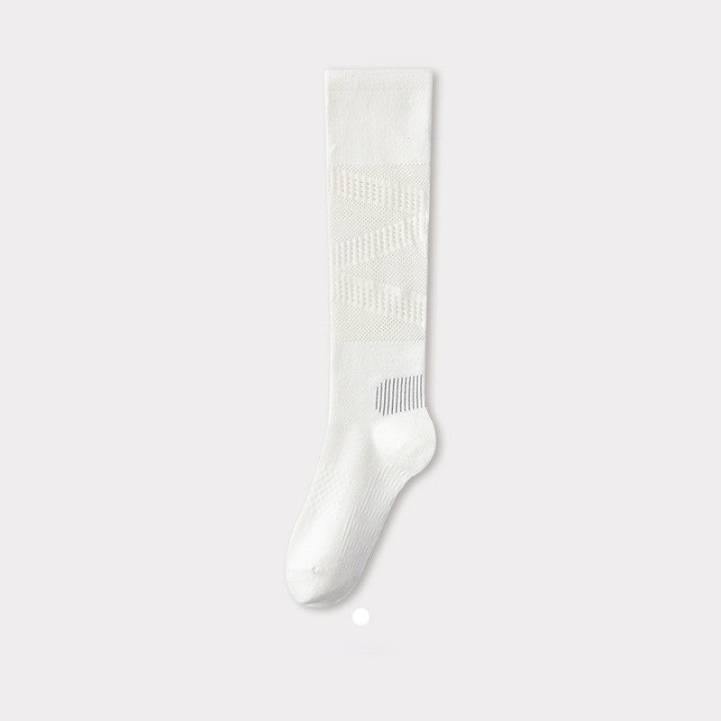 Pressure Calf Socks, Children's Indoor Fitness Running Sports Badminton Socks, Breathable Summer Thin Long Tube Yoga Socks