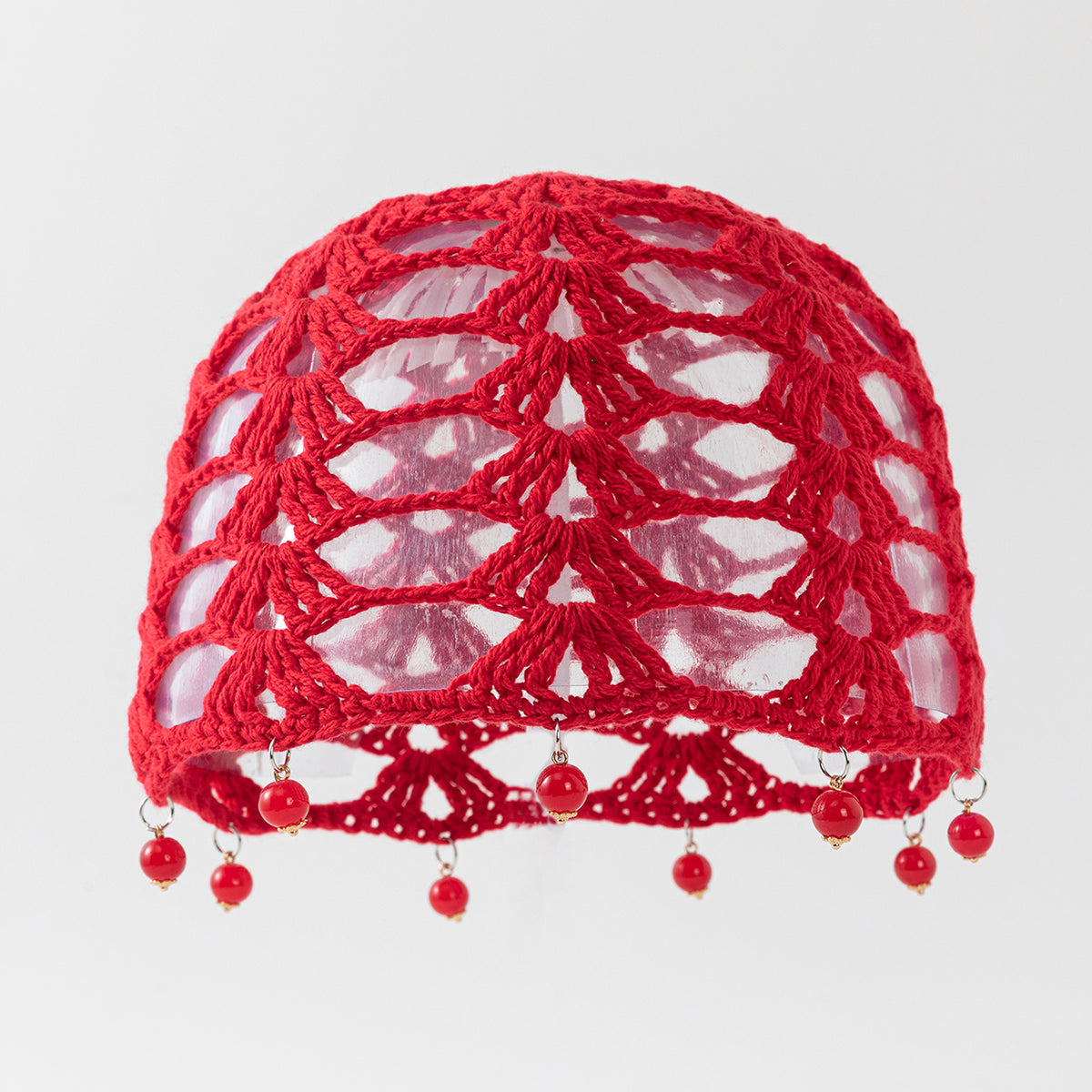 Cross-border Bestseller Spring Autumn Thin Hollow Out Hand-Knitted Beaded Woolen Hat, Beanie Skull Cap