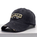 Embroidered Letter Denim Baseball Cap With A Soft Crown