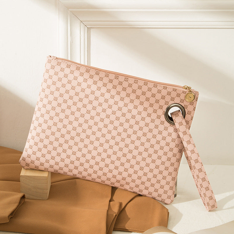 Womens Simple Large-Capacity Clutch Bag With Print