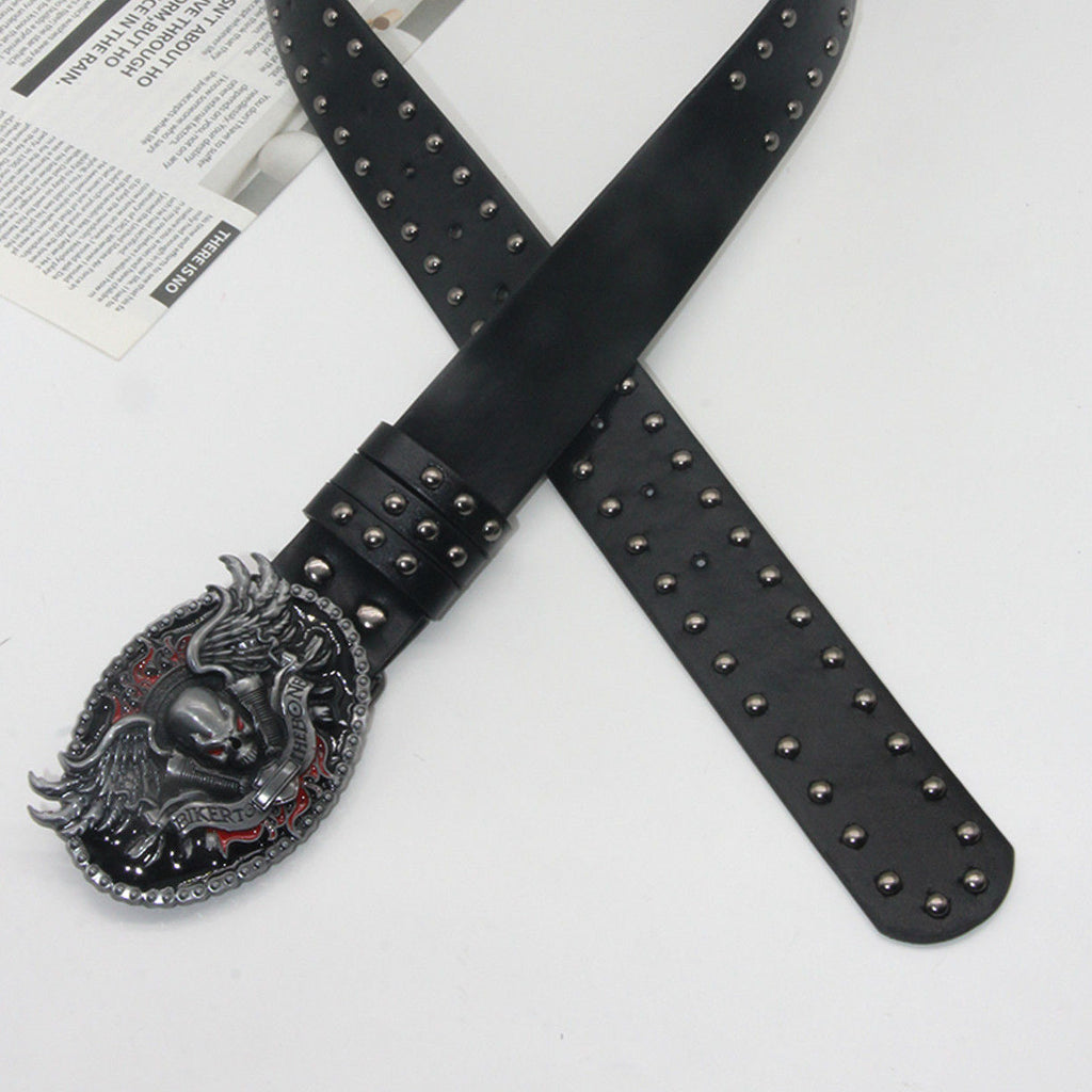 Punk-style Rivet All-match Trendy Leather Belt For Edgy Girls