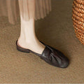 Soft-leather Outerwear Low-heeled Sandals