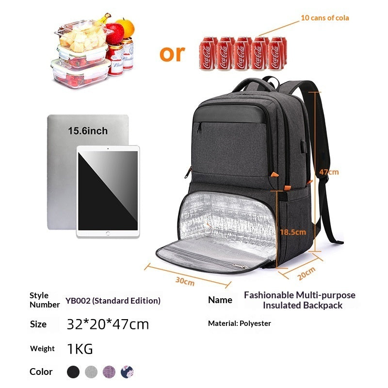 New Womens Splash-Proof Insulated Backpack