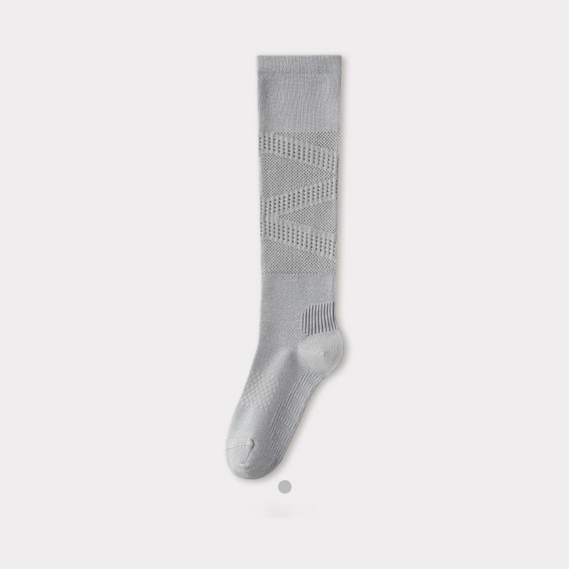 Pressure Calf Socks, Children's Indoor Fitness Running Sports Badminton Socks, Breathable Summer Thin Long Tube Yoga Socks