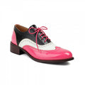 Color-block Laced Brogue Deep-toe Women's