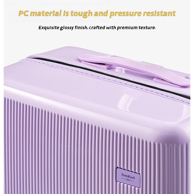 New Fashionable 16 Inch Luggage Case With TSA Customs Lock, 360 Universal Wheel Pull Rod Box, Luggage Universal Wheel Password Box