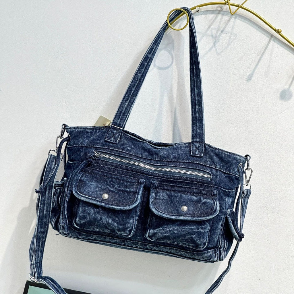 New Washed Denim Womens Shoulder Bag