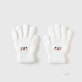 Cute Bear Plush Gloves Female Winter Cycling
