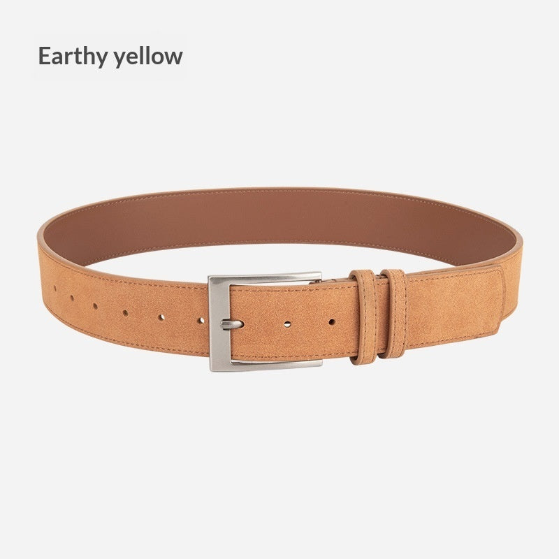 Womens Niche Style Decorative Dress Pants Belt Korean Style Genuine Leather Waist Belt