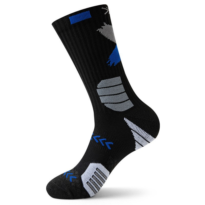 Sports Socks Men's Medium Socks Practical Professional Running Basketball Socks High Top Long Socks