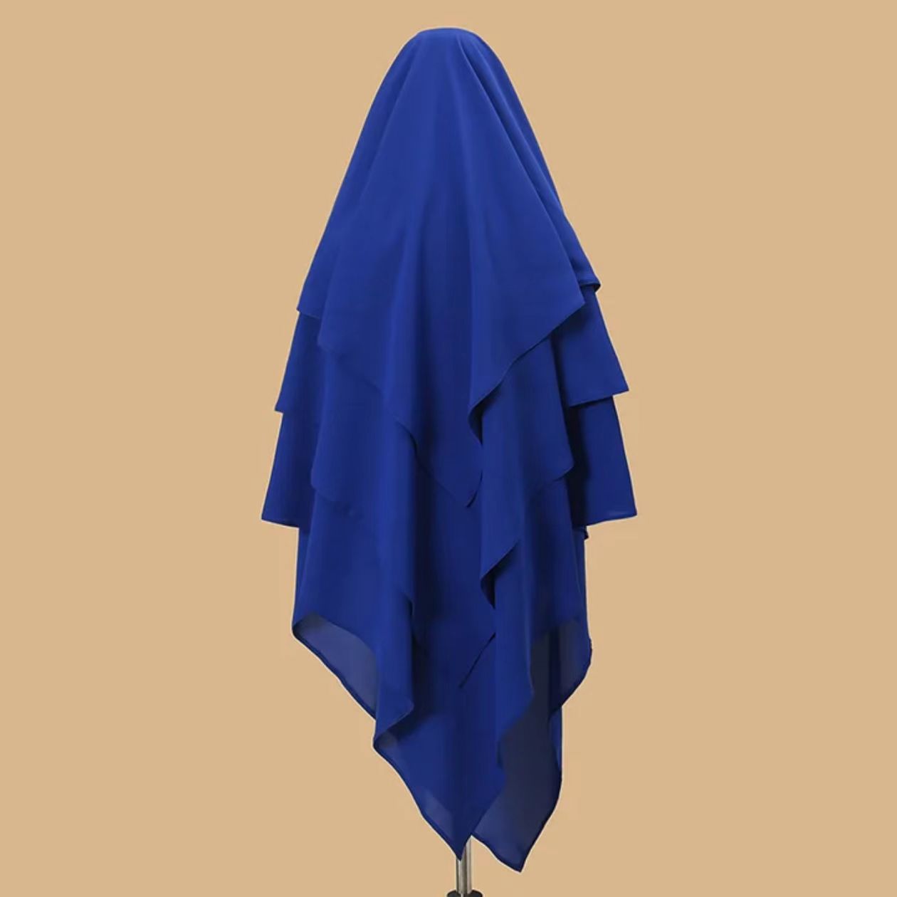 Extended And Widened Single-layer Ripped-edge Headscarf