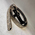 Personalized Metal And Genuine Leather Belt Versatile For Women