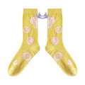 Spring Summer Socks Children's Thin Striped Glass Thread Middle Socks Japanese Fresh Bow