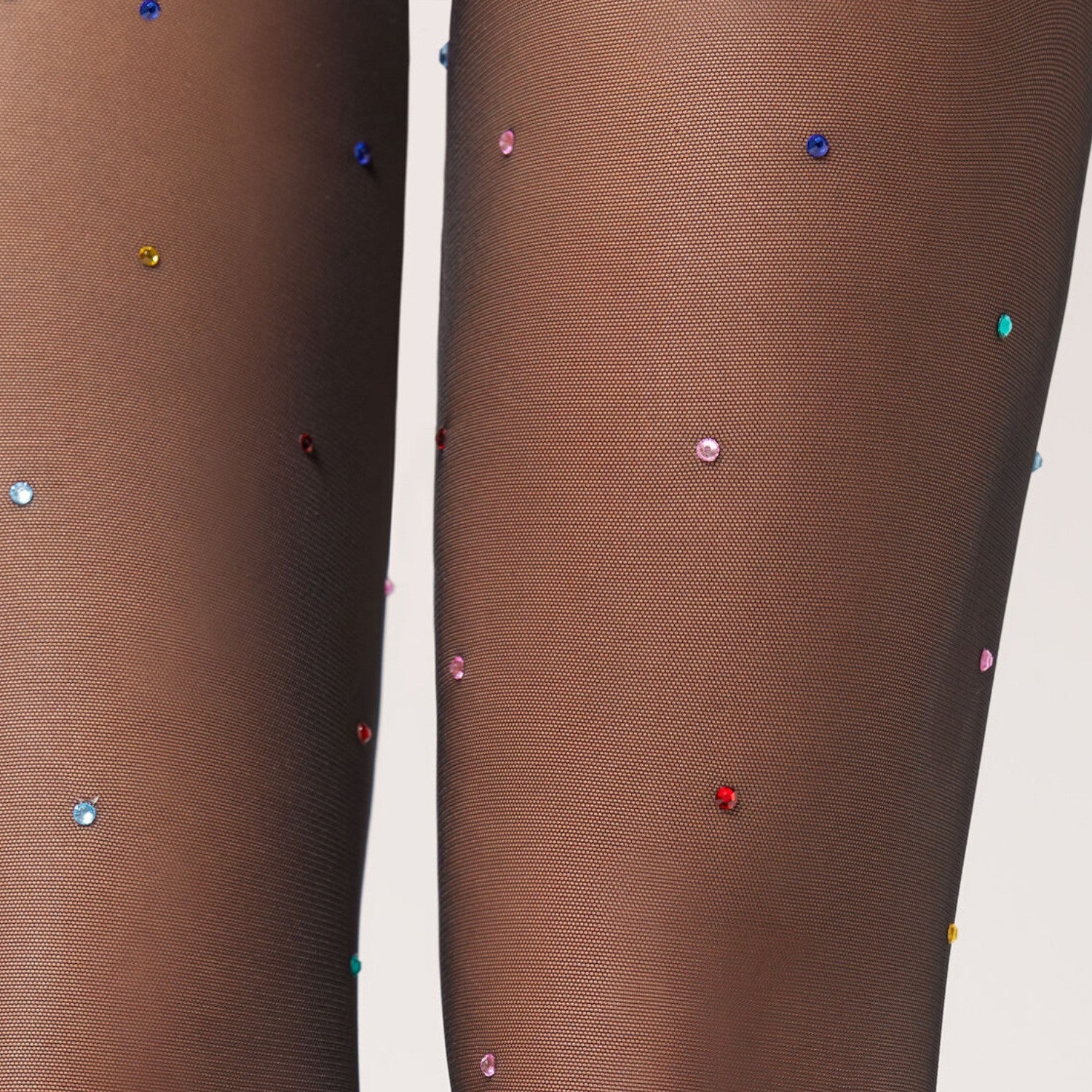 Full Sky Star Hot Diamond Seven Color Water Diamond Sparkling Silk Socks For Women In Spring And Autumn, Thin Style, Trendy And Sexy Black Silk Pants Socks