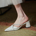 Chunky-Heel Summer Style For A Slimmer Foot Made From Genuine Leather