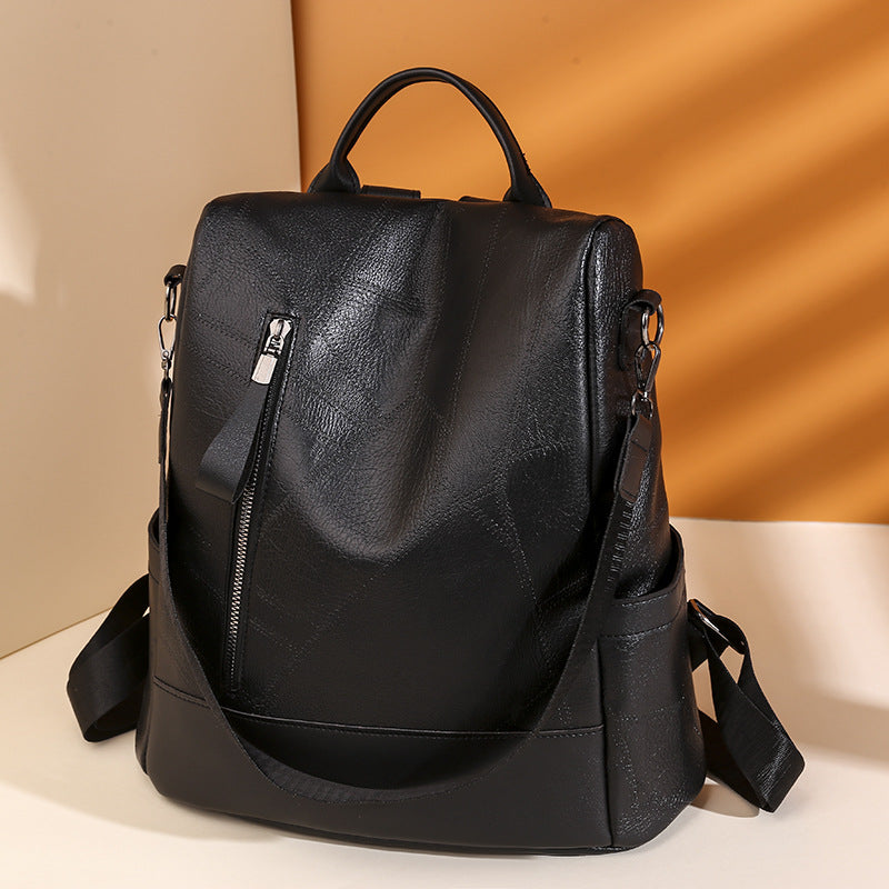 Women's Large-Capacity Casual Patchwork Backpack