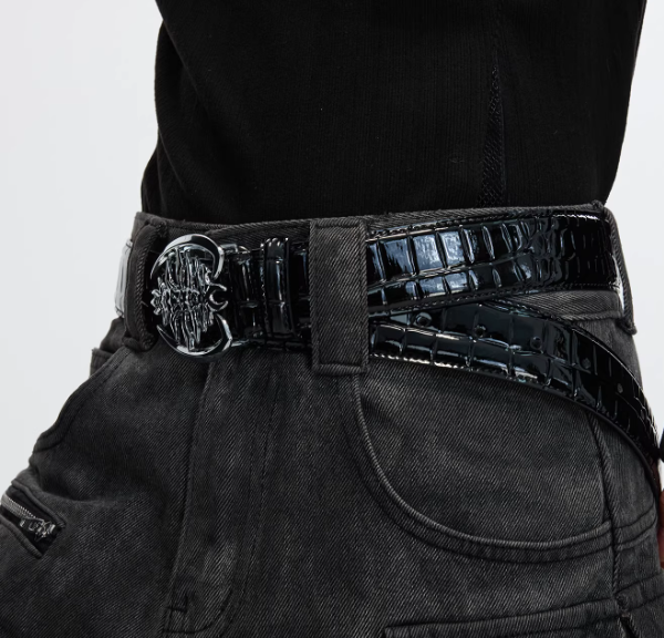 Heavy Duty Metal Ribbed Buckle Niche Belt