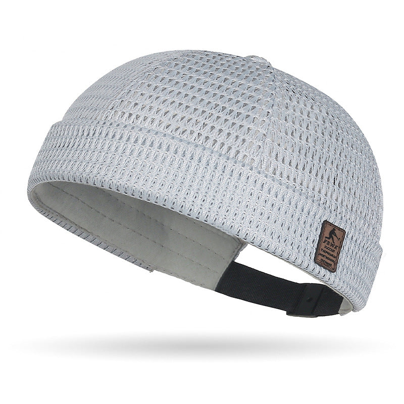 Summer New Sewn Hollow Large-Grid Mesh Hat For Women