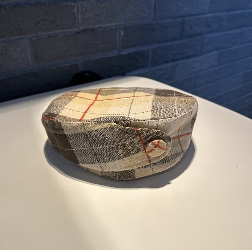Versatile Dome Hat And Retro Checkered Painter Hat
