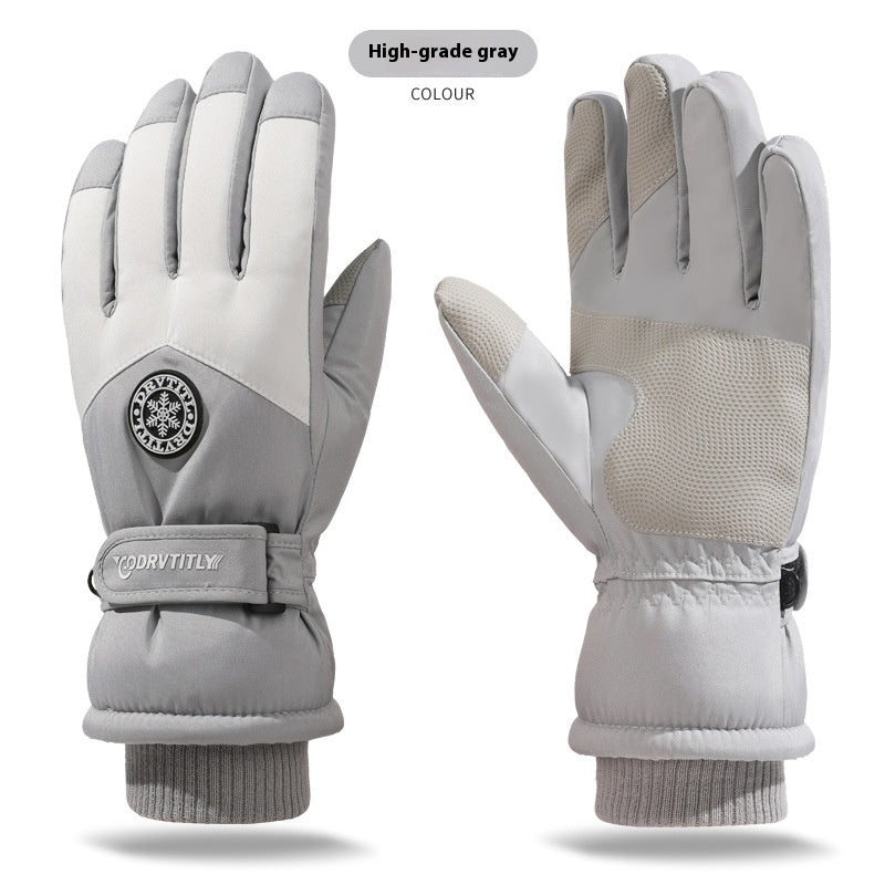 Skiing Gloves Winter Touch Screen Motorcycle Fleece-lined Warm