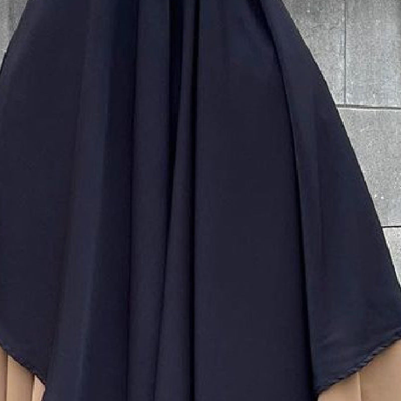 Extended And Widened Single-layer Ripped-edge Headscarf