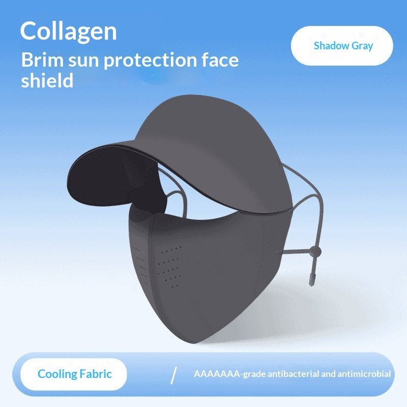 Women's 2-in-1 Sun-Protective Face Mask Seamless Hat