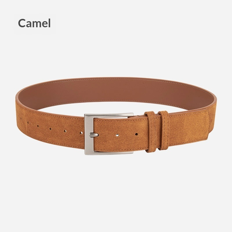 Womens Niche Style Decorative Dress Pants Belt Korean Style Genuine Leather Waist Belt
