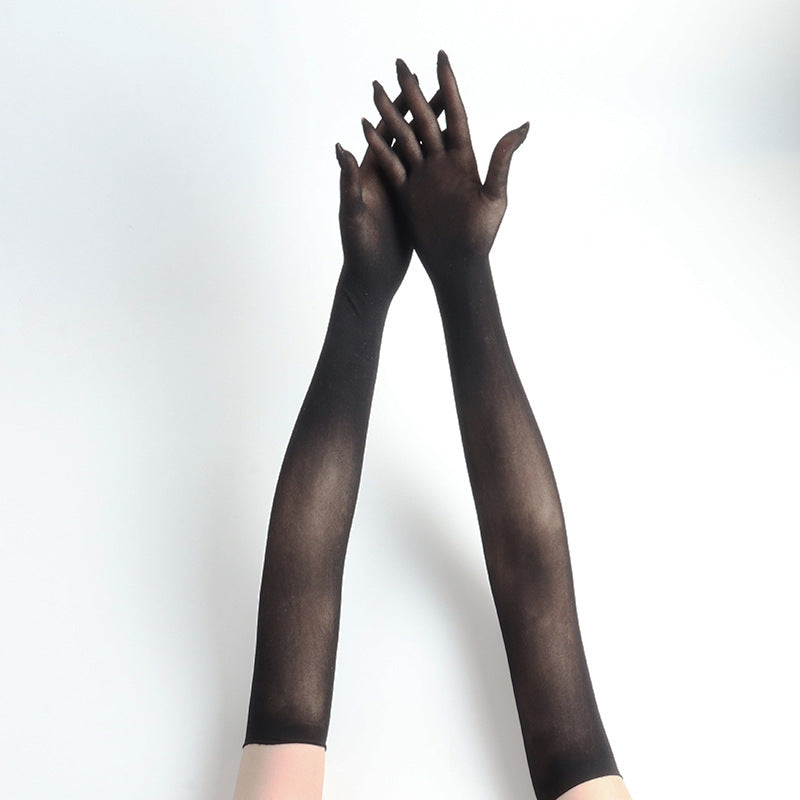 Women's Five-finger Seamless Anti-hook Silk Glove