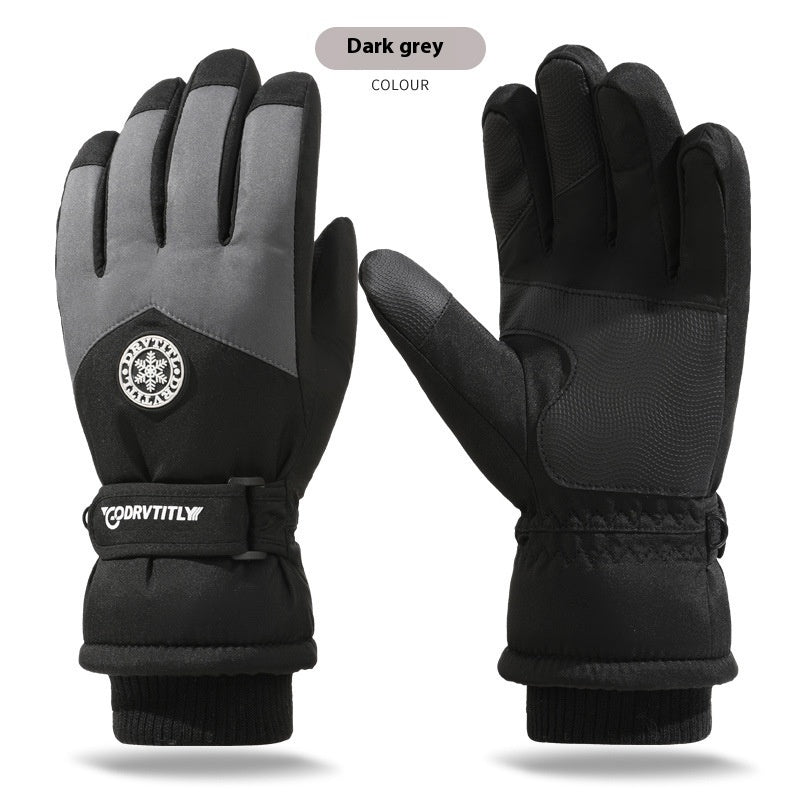 Skiing Gloves Winter Touch Screen Motorcycle Fleece-lined Warm